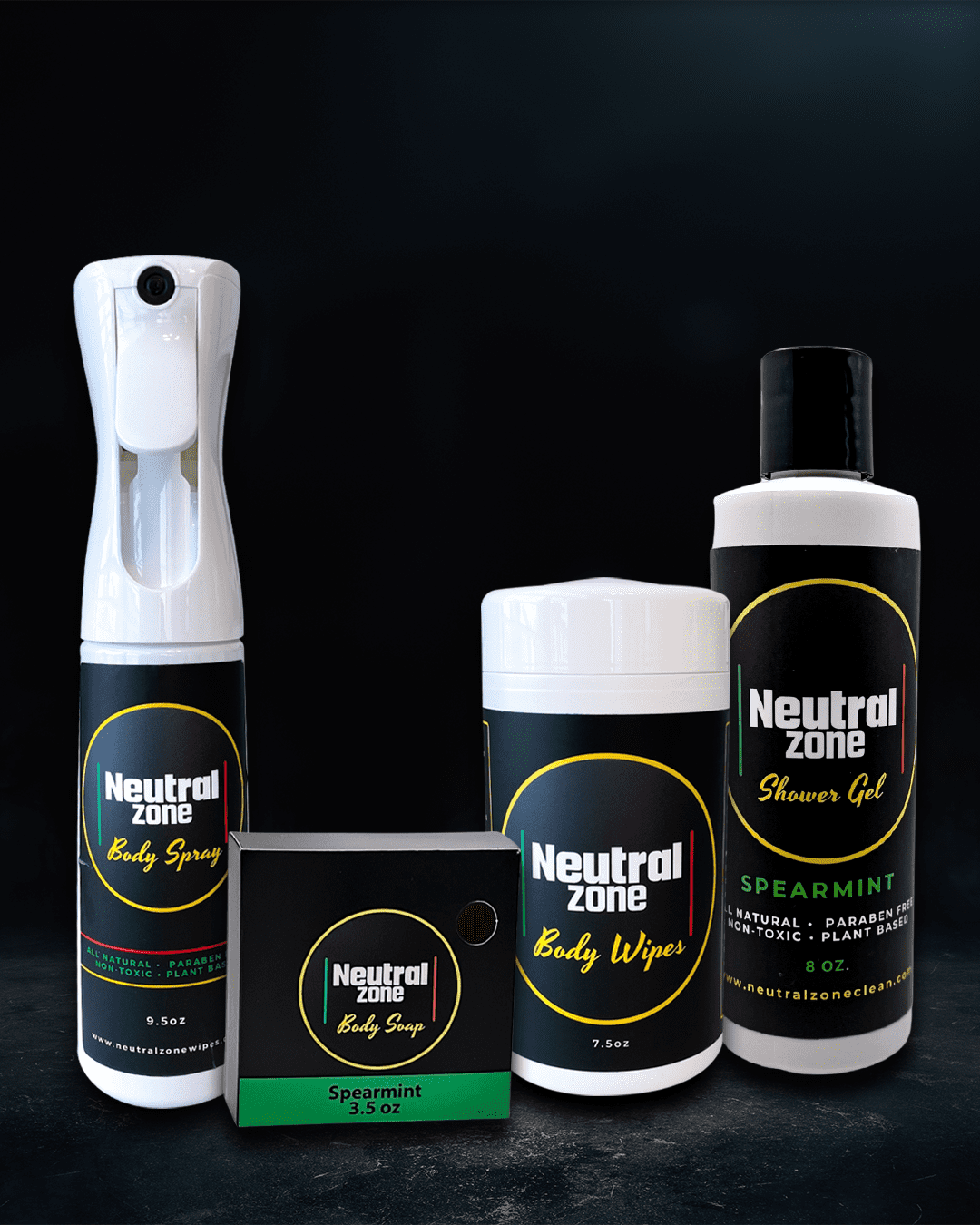 Neutral Zone Clean Spearmint Bundle – 4-Piece Hygiene Kit